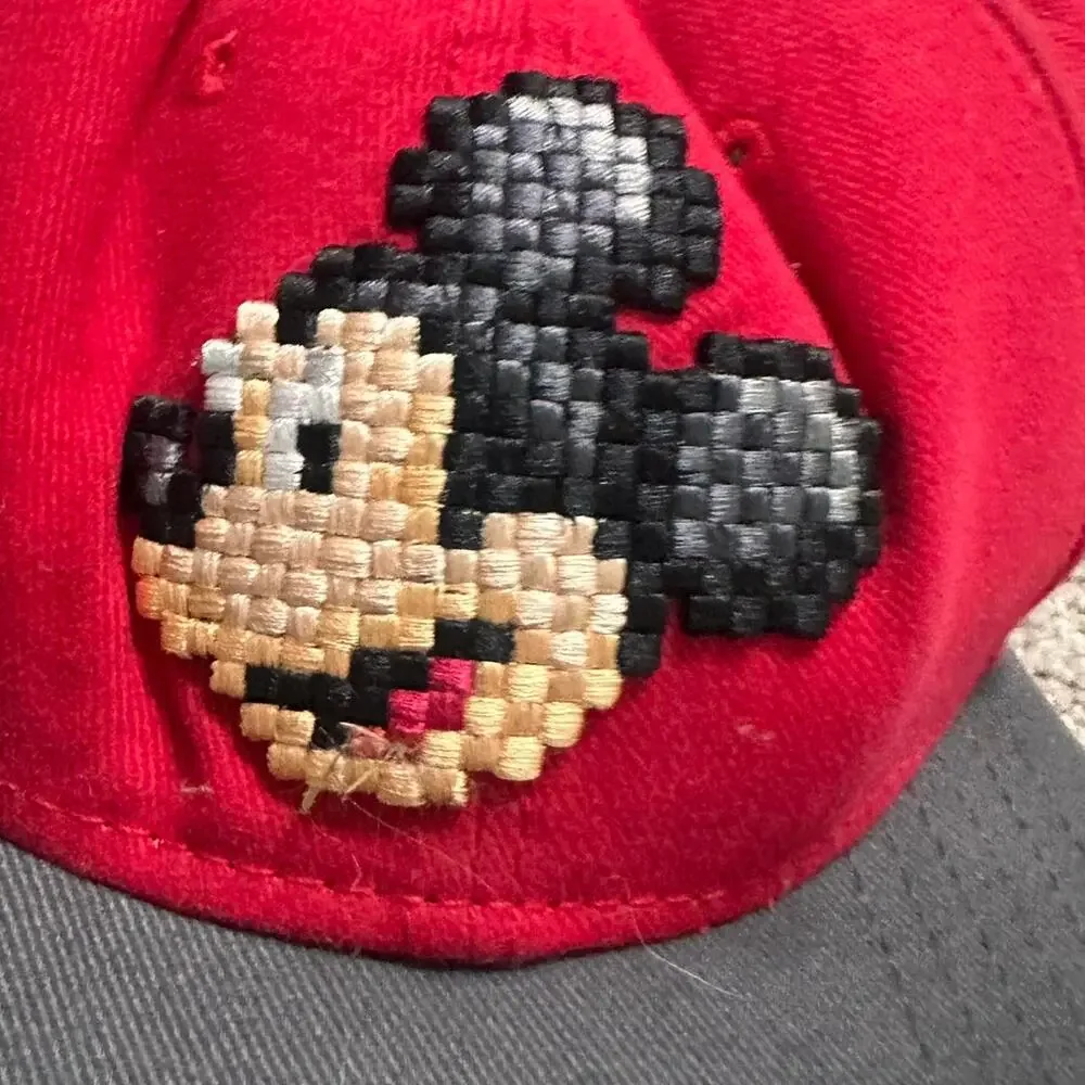 Vintage red Mickey Mouse hat youth 55cm Disney Parks - Picture 5 of 5